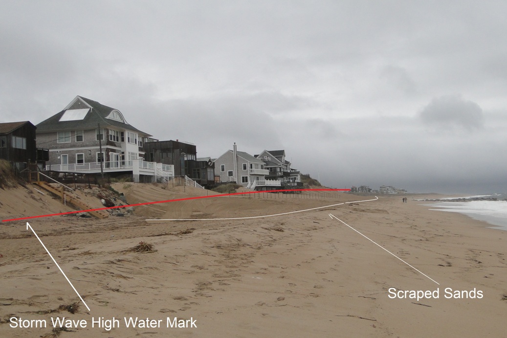 2 Scraped Sand ahead of storm high water mark 017